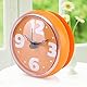 TOPINCN wasserdichte Badezimmeruhr mit Saugnapf, Duschwand-Timer, Küchenwanduhr, Timer, Innenuhr, Badezimmerzubehör (Orange)