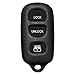 1999 2000 2001 2002 2003 2004 2005 2006 2007 2008 2009 99 00 01 02 03 04 05 06 07 08 09 TOYOTA 4RUNNER 4 BUTTON REMOTE FOB CLICKER KEYLESS ENTRY CASE SHELL & PAD ONLY WITH FREE DISCOUNT KEYLESS GUIDE