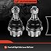 A-Premium 2 x Front Lower Ball Joint, Compatible with Chevy GMC Cadillac - 1999-2016 - Silverado 1500, Sierra 1500, Tahoe, Yukon XL, Suburban, Express, Escalade ESV EXT, Savana, Avalanche