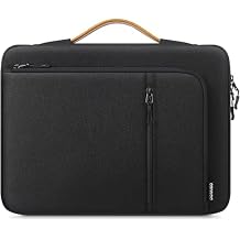DOMISO 15.6 Inch Laptop Sleeve Case Waterproof & Shockproof Computer Bag with Handle for MacBook Pro 16, Dell XPS 15, ASUS ROG, HP Envy, Surface Book 15-16 Inch, Black