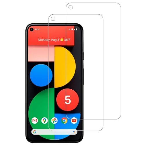 HKKAIS [2 Pack Tempered Glass Film For Google Pixel 5a 5G Screen Protector 2-Pack
