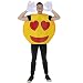 Dress Up America- Déguisement Coeur Multicolore Smiley Heart Emoji Costume for (Adults), A