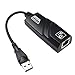 Produktbild USB 3.0 auf RJ45 Gigabit Ethernet 10/100/1000Mbps Externer Netzwerkkarten-Adapter Computer-Zubehör, Kunststoff