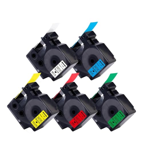 5pk 24mm D1���x���e�[�vLabelManager 400 450�v�����^�[53713 53716 53717 53718 53719�e�[�v�̌������{���ƌ݊���(Mixed Colors)