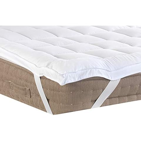 Lancashire Textiles Luxury Hollowfibre Mattress Topper Cover
