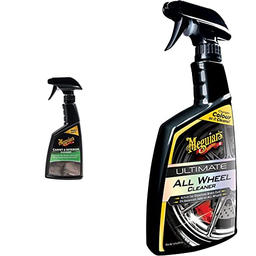 Nettoyant Jantes Ultime Meguiar's G180124EU et spray habitacle auto G9416