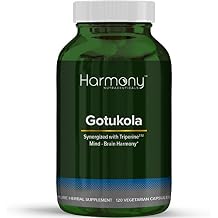 Harmony Nutraceuticals Gotu Kola Maximum Potency Highest bioactivity Dr. Gummans Clinical Grade 120 Vegan Capsules Organic