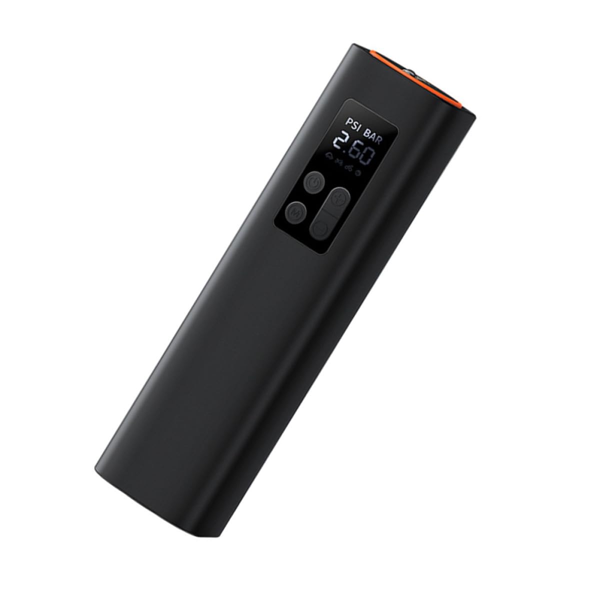Gadpiparty Luftpumpe Elektrische Fahrradreifenpumpe Kompakter Luftkompressor mit Digitalem Reifendruckmesser Schwarz aus Copper Abs Rubber Automatische Abschaltung bei Voreingestelltem Druck