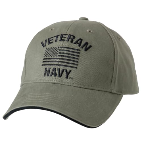 Rothco Vintage Veteran Low Profile Cap Adjustable Cotton Twill, Navy