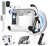 Maxjoy Custodia per AirPods Pro 3 2025 con blocco automatico MagSafe, compatibile con Apple AirPod Pro di terza generazione (bianco, custodia per AirPods Pro 3 2025)