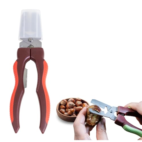 SEJONG COOK Chestnut Scissors, Nut Cracker, Crusher SJ137 - Ergonomic Chestnut Opener, Skin Remover - Kitchen Tool (Handle Color may Vary)
