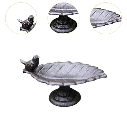 Plateau de rangement pour nourriture d'oiseaux avec station de bain intégrée