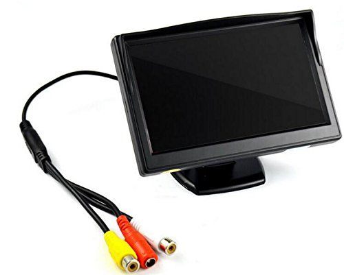 Bondwl 5" High Resolution Hd 800480 Car Rearview Tft Lcd Monitor Screen Car Vehicle Backup Monitor With 2Ch Video For Car Rearview Backup Cameras/Car Dvd/Vcd/Gps/Other Video Equipment #TOP3