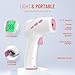Forehead Thermometer for Adults, Kids & Babies, No-Touch Digital Thermometer with LCD Backlight Display, Fever Alarm and 1s Instant Reading - Pink