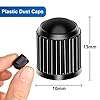 Tire Valve Stem Caps The Upgraded Version has a Sealing Ring for Car, Motorbike, Trucks, Bike, Bicycle （Black） (24) #2
