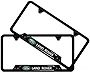2-Pieces Black High-Grade License Plate Frame for Land Rover,Applicable to US Standard car License Frame
