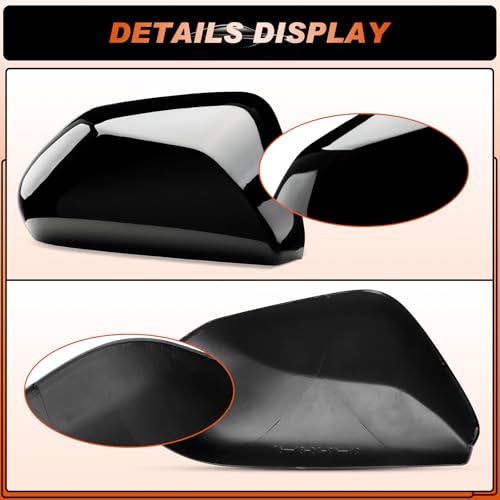 Glossy Black Mirror Covers Fit for Toyota Camry，Rearview Cap Protector by ACLONG - Used condition - Image 7
