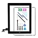 Produktbild E Soul Ersatz-Display für iPad 2 A1395 A1396 A1397, iPad2 Touch Screen Digitizer Front Glas Montage Black-Includes Home Button + Kamera Halter + vorinstalliert selbstklebend + Werkzeug-Set