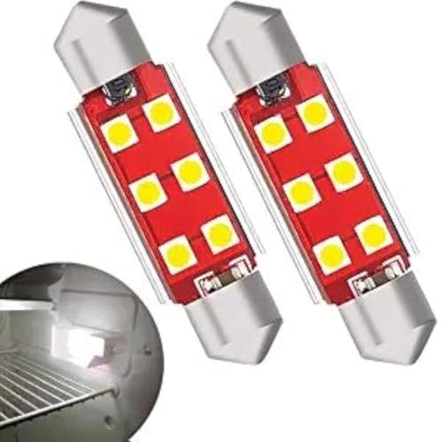 TOTMOX 2X Car Bulb 12V Refrigerator Bulb Replacement LED Bulb 3030 SMD LED Chip Suitable for Trailer Camper RV Refrigerator