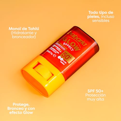 Babaria - Kij do twarzy Spf 50 Twarzy | Krem przeciwsłoneczny na sztyfcie 20ml | Ochrona przeciwsłoneczna 50 Twarzy | Solar Glow Solar Shine 50 | Stick Solar Babaria