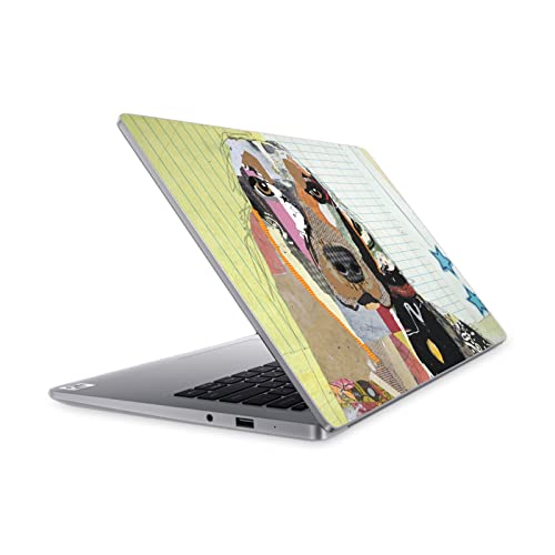 Autocollant Mi Notebook 14 Michel Keck Basset Hound pour personnaliser votre bureau au quotidien