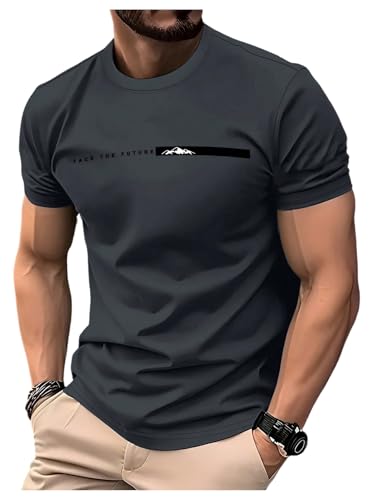 Image of RoseSeek Men's Color Block Short Sleeve Tee Shirts Casual Crewneck T Shirt Trendy Summer Tops