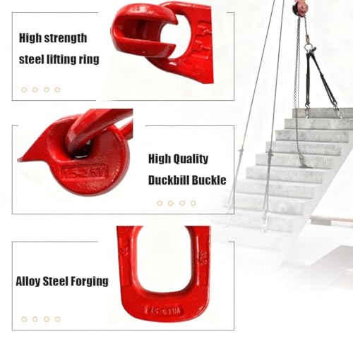 Anillo de elevación de acero para hormigón para mover paneles sin riesgo 6