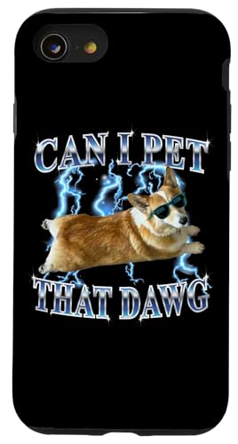 Mens Funny Heavy Metal Can I Pet That Dawg Corgi Dog Lover �X�}�z�P�[�X iPhone SE (2020) / 7 / 8 �p