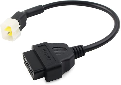 Miniatura 4 de GZYF 6Pins OBD2 motocicleta escáner herramienta de diagnóstico adaptador adaptador de cable, cable lector de código para Delphi