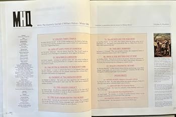 Hardcover Mhq Volume 8 No2 Winter 1996 Book