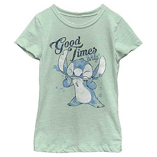 Image of Girl's Lilo & Stitch Sitting in Nature T-Shirt