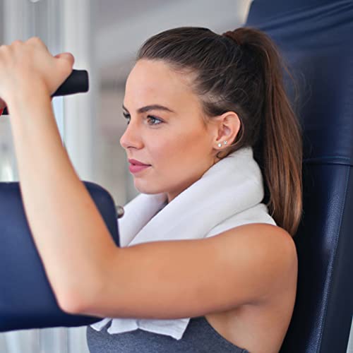 SAILIMUE Stainless Steel Flat Back Earrings For Women Hypoallergenic Gold Cartilage Flatback Earrings Studs Set in Star, Moon 21 Pairs4