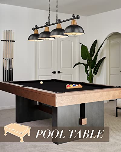 FEMILA 4-Light Pool Table Lights for 7ft/8ft Table, 48" Modern Billiard Llight Kitchen Island Light, Hanging Pool Table Lamp for Game Room,Kitchen, Bar, Coffee Shop - Thumbnail 3