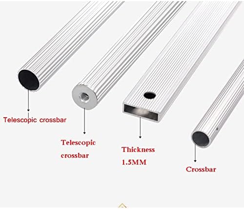 Adjustable Heavy-Duty Pull Down Closet Rail - Aluminum Hanging Rod System, 30kg Capacity, 564-1210mm, Ideal Space-Saving Storage Solution, Easy Installation Organizer