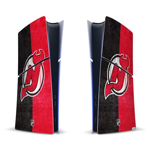 Skin New Jersey Devils PS5 Slim Digital autocollant vinyle NHL console