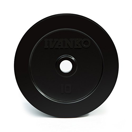 Ivanko Rubber 10 Lb. Plates (Rub-10, Pair) For 1" And 1-1/16" Bars #TOP18