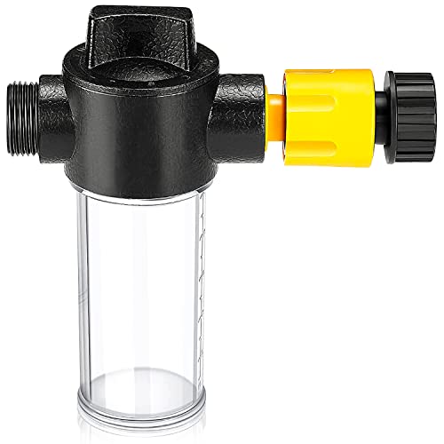 Boat Engine Flush Mixer Liquid Flow Valve for Salt Remover, Ideal to Flush Outboard and Inboard Engines Connects with Garden Hose, Spray Nozzle, Engine Flusher (yellow)