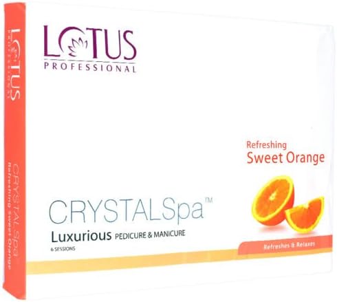 Lotus Professional Crystal Spa Rrefreshing Sweet Orange Pedicure Manicure Kit