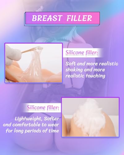 Silifeeler Silicone Breastplate Fake Boobs B Cup Breast Plates Breast Forms For Transgender Cosplay Drag Queen Crossdresser thumb #3