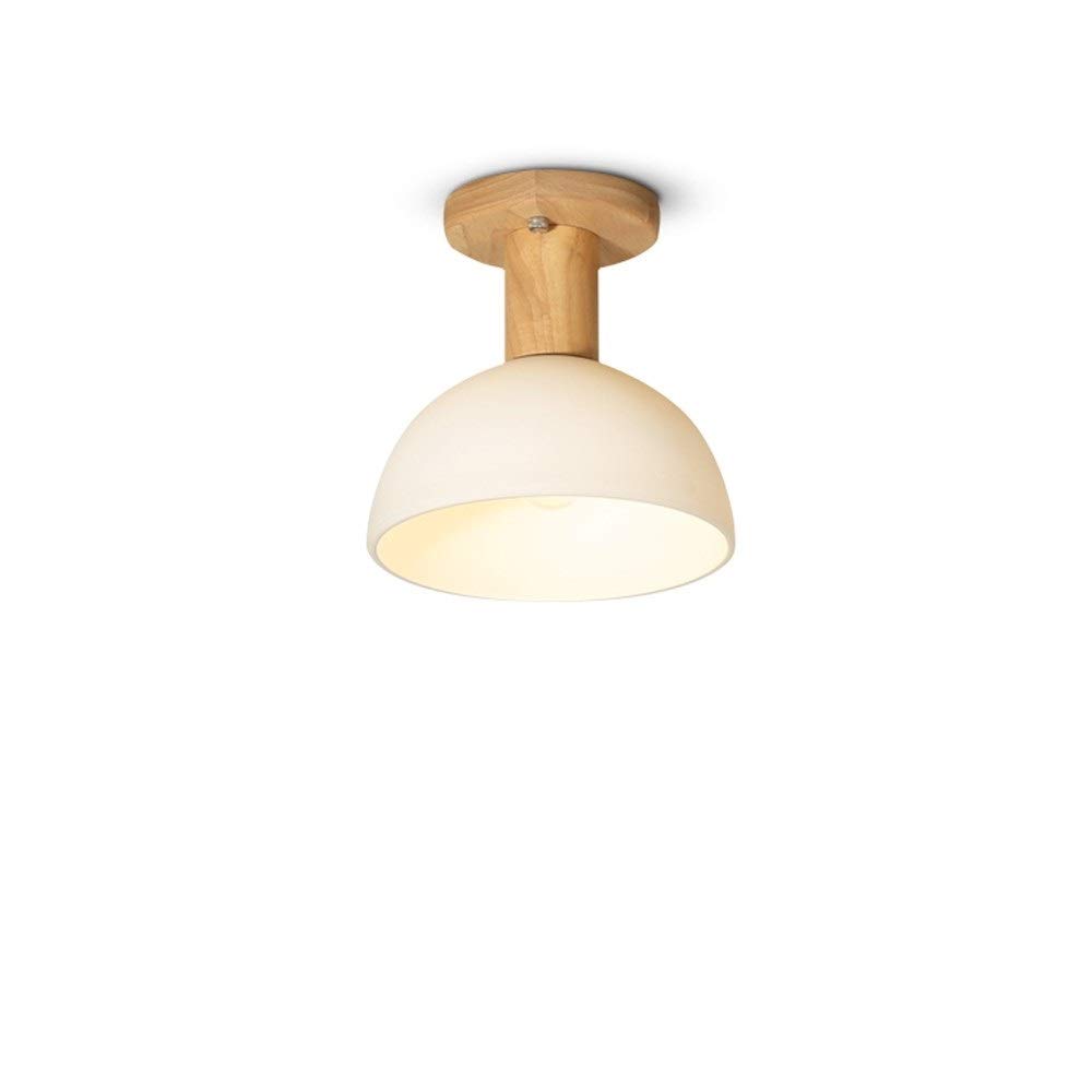 Lámpara colgante de madera E27 ideal para sala de estudio y pasillo