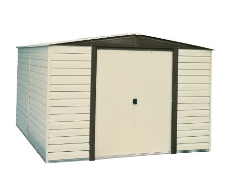 Arrow VD1012-D1 Vinyl Coated Dallas 10-Feet by 12-Feet Steel Storage Shed