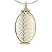 Produktbild XIANGAI Exquisit Creative-Fisch-Skala-Muster Oval Locket 4 Slots Bilderrahmen Anhänger Halskette Schmuck, Farbe: Golden (Color : Golden)