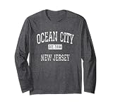 Ocean City New Jersey NJ Vintage Long Sleeve T-Shirt