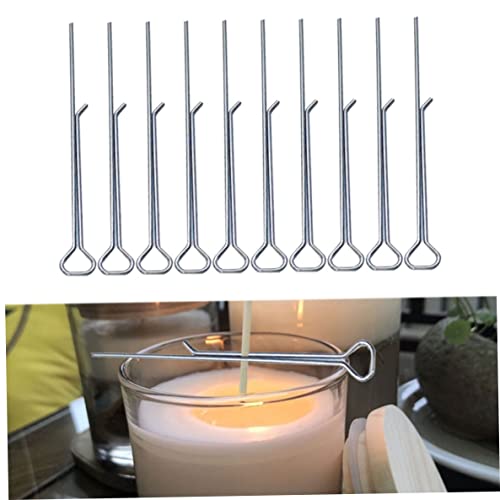 Clip sujetamechas para velas acero inoxidable 10 unidades miniatura 7