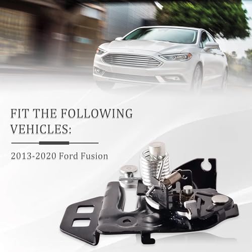 Image of Front Right Hood Latch Assembly Compatible with Ford Fusion 2013-2020 Replaces DS7Z-16700-C DS7Z16700C