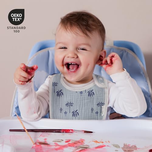 Image of Muslin Baby Bibs for Drooling and Teething,Bibs for Boys Girls
