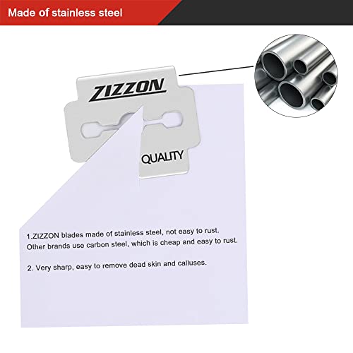 Zizzon Callus Shaver Replacement Blades 100 Count #TOP2