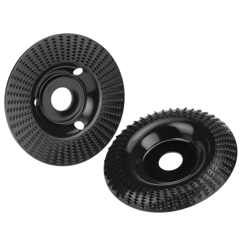 QWORK® 2 pezzi disco per legno smerigliatrice Ø 125 mm x 22 mm, disco raspa per legno, per materiali non metallici e non duri