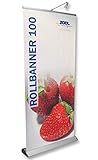 Rollbanner 100cm x 220cm Neu Banner Werbedisplay Aufsteller Werbebanner Display Spuckschutz