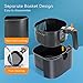 Aigostar Mini Cube - Freidora de aire sin aceite, 3,5 litros, 1500W,...